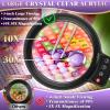 10X 30X Large Magnifying Glass with Light and Stand,Lighted Magnifier view 2