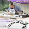 10X 30X Large Magnifying Glass with Light and Stand,Lighted Magnifier view 3