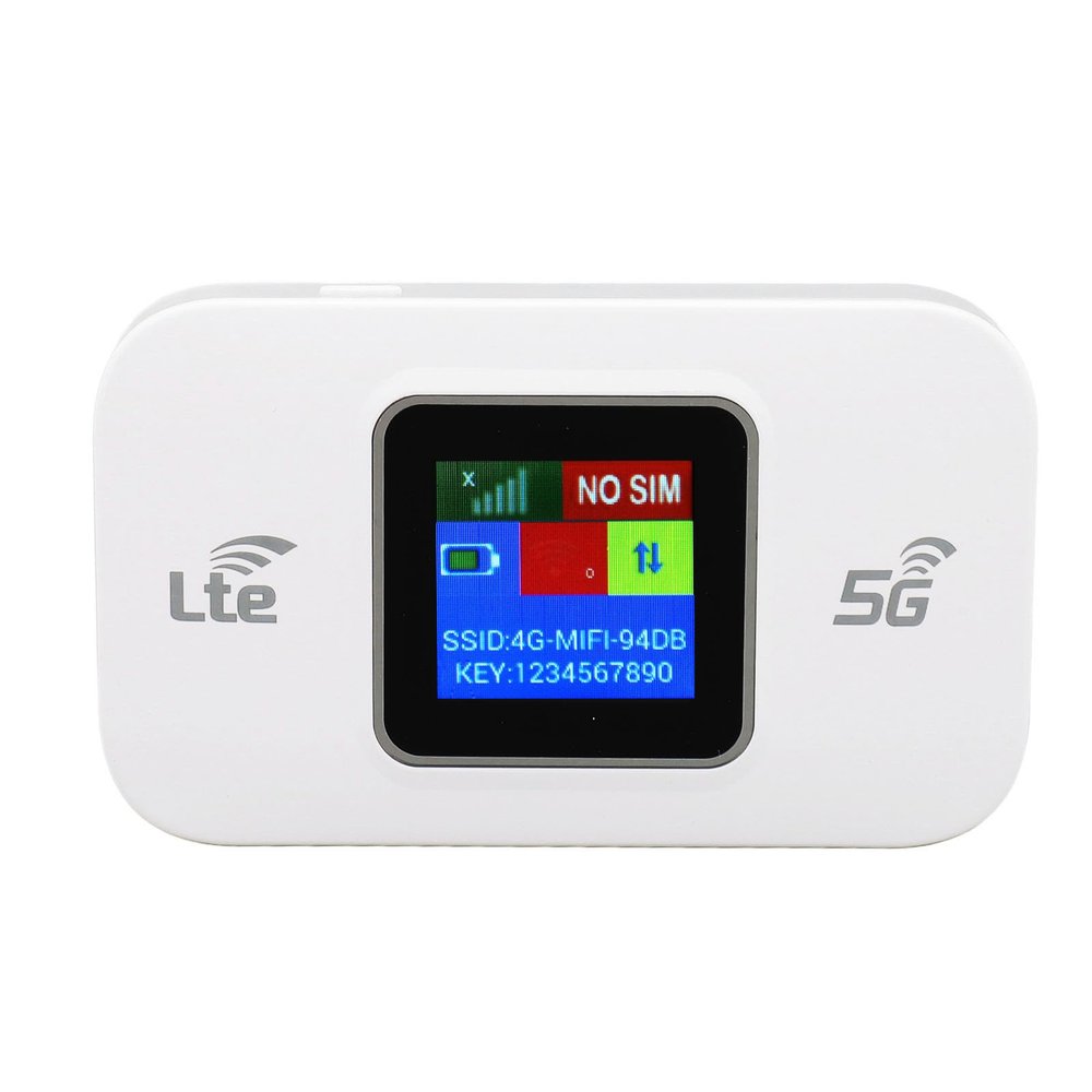 4G LTE Mobile Hotspot, Portable Wi Fi Hotspot with WPA / WPA2 Encryption Pocket Router for Travel for Asia Region, Supports 10 Device Connections