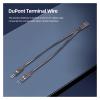 10cm Motherboard Switch Power SW/Reset SW/HDD/Power 1 to 2 Double Adapter Cable 1 Female to 2 Male Jumper Splitter(4pcs) view 2