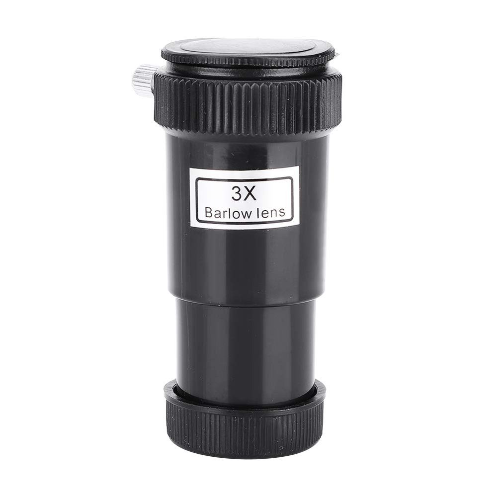 2pcs 0.96 inch/24.5mm Barlow Lens, Plastic 3X Barlow Lens Telescope Accessories Astronomical Visual and Photography
