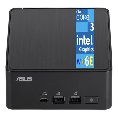 ASUS NUC 14 Pro Slim Mini PC (Replaces Intel NUC Pro) (Intel Core 3 100U (Beats i5-1335U), Intel Graphics, 32GB DDR5, 512GB SSD, 2 Thunderbolt 4, WiFi 6E, Bluetooth 5.3, RJ-45, Win 11 Home)