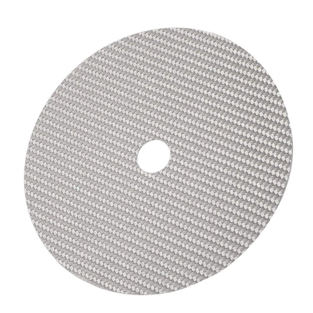Carbon Fiber CD Stabilizer, 0.2mm CD Tuning Pad with Vibration Absorption, Vibration Absorption, HiFi CD Mat for CD Player (Silver)