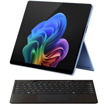 Microsoft Surface Pro 11 Snapdragon X Elite Laptop/Tablet (2024), 13" OLED Touchscreen Display, 16GB/1TB, Windows 11 Copilot + PC Bundle with Surface Pro Keyboard, Sapphire