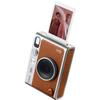 FUJIFILM INSTAX Mini EVO Hybrid Instant Camera Brown + Fuji Instax Film 20 Sheet + Custom Case & Album 32GB Micro SD Memory Card Accessory Bundle view 2