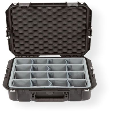 3I-1515-6DT Injection Model 1515-6 Case; Watertight Molded Outer Shell; Automatic Ambient Pressure Equalization Valve; Metal Reinforced Locking Loops; Closed Cell Heavy-duty Dividers