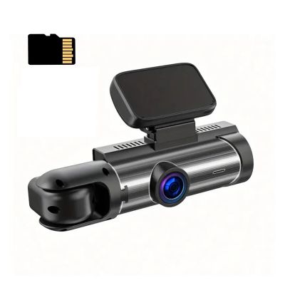 1080P Dash Cam for Cars Dual Camera Front and Inside car Camera with IR Night Vision Loop Recording Wide Angle Car DVR Camera(Dual Lens with 32GB)