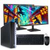 HP EliteDesk 800 G4 PC Computer, Intel i5-8500, Crucial 32GB DDR4 RAM, 1TB NVMe M.2, Windows 11 Pro, Internal WiFi 6 AX200, Cherry Keyboard & Mouse, Dual 24" LCD (Renewed) (800G4 + Dual 24" LCD Setup) view 1