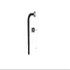 L.A Ornamental Aluminum Gooseneck Keypad Stand Burial  60" Access Control Pedestal, 2" x 2" (2-Piece: 48" Above, 12" Below Ground), Black view 3
