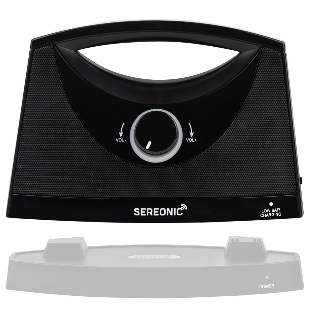 SEREONIC Extra Speaker Receiver Only Wireless TV Speaker System TRANSMITTING Base and Audio Cables NOT Included Pairs with BT-200 for Use of Multiple Speakers Around The House