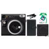Fujifilm Instax Square SQ40 Instant Camera Black + 20 Instax Film Prints + More view 1