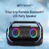 Emerson EDSP-5000 Triad Grip Portable Bluetooth LED Party Speaker | Powerful Sound, Wireless Streaming, Multicolor Light Show, Built-in Rechargeable Battery, USB/AUX/FM Radio for Parties & Events view 2
