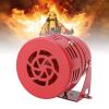 Motor Horn Buzzer Siren, Mini Electric Warning Strobe Siren Horn Sound Buzzer Alarm 110 Decibels for Factories Schools Ranches Home (110V) view 4