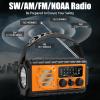 QAUYYW Solar Hand Crank Emergency Radio, 20000mAh AM FM NOAA Weather Radio view 3