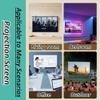 60 Inch Manual Projector Screen, 16:9 Wall Mounted Projection Screen, Home Theater Movie Screen view 4