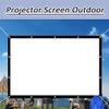 16:10 Foldable Projector Screen 200 Inch, Portable Movie Projector Screen for Indoor Outdoor, Backyard, Home Theater(180in(387x245cm)) view 2