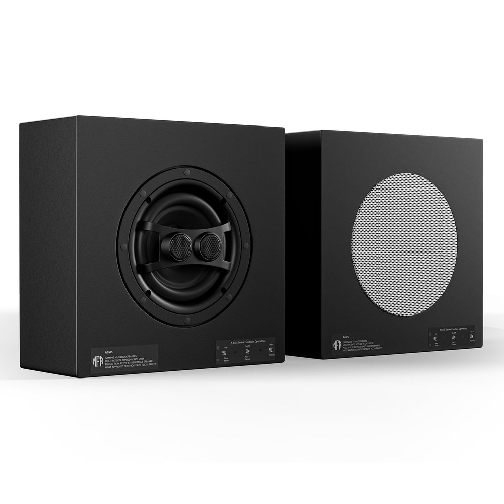 MFR A6SIS 6.5" Plug-and-Play TWS Pairing Gaming Speakers Studio Monitor Speaker, High-Performance Bookshelf Speaker for Professional Audio and Home Use, Perfect for Music Producers, Audio Engineers