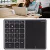 Wisoqu Bluetooth Number Pad for Laptop, 2.4G Cordless Number Keypad, Rechargeable 22 Keys Touch Screen Numeric Keypad Numpad, External Numpad Keyboard for Laptop PC Notebook (Grey) view 4