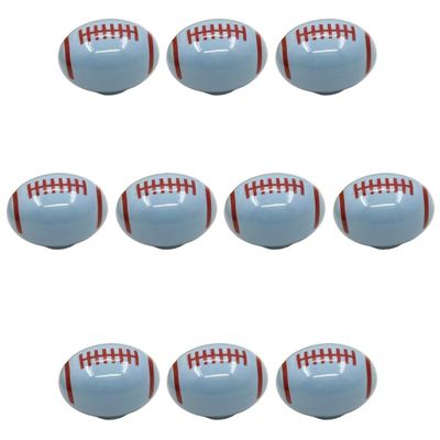 HLXDECO 10 Pcs Ceramic Cabinet Knobs Drawer Knobs, Dresser Knobs Kitchen Drawer Handle Pulls Cabinet Hardware, Door Knobs Handles for Cabinet, Drawer, Cupboard, Closet DIY Home Project