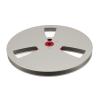 1/4 7 Inch Empty Tape Reel Aluminum Alloy Record Pickup Reel 3 Holes for Rewinding (Silver) view 3