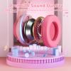 Candy Bila Kids Headphones for School, USB C Headphones for Kids, 85dB Volume Limiter, HD Stereo Sound, Comfortable Fit, Adjustable & Foldable, Ideal for Learning/Travel/iPad/Tablet/PC,Gradient Pink view 3