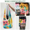Shoblo Music Guitar Pattern Protective Wrap 21.7"x21.7" Anti-scratch Lens Camera Wrap Self Adhesive Magic Cloth Lightweight Foldable Wrapper for DSLR Camera Lens Phone view 3