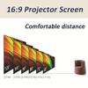 16:10 Foldable Projector Screen 200 Inch, Portable Movie Projector Screen for Indoor Outdoor, Backyard, Home Theater(133in(286x180cm)) view 4