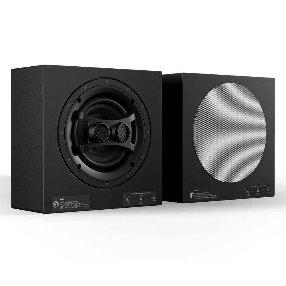 Bookshelf Speakers, 150 W Hi-Res Audio, Can Work with Bluetooth, 8" Active Bookshelf Speaker for Home Studio & Music - Black