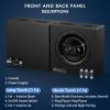 Bookshelf Speakers, 150 W Hi-Res Audio, Can Work with Bluetooth, 8" Active Bookshelf Speaker for Home Studio & Music - Black view 4