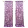 9x9FT Big Sequin Purple Backdrop Curtains, Sequin Photo Backdrop Payette Backdrop Curtain Panels, Shimmer Fabric Photography Backdrop for Wedding Party Christmas Decoration view 2