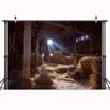 10X10ft Nativity Scene Photo Backdrop Photography Background, Farm Barn Manger Stable Bethlehem Christmas Backdrops Kids Newborn Photo Booth Prop Decorations Wall Decor Tablecloth view 2