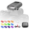 F12 Mini Camera Flash Speedlite for Canon/Nikon/Fuji/Sony/Ricoh GR3/GR3X Digital Film Cameras, Portable Mini Hot Shoe Flashlight for DSLR Cameras Grey view 1