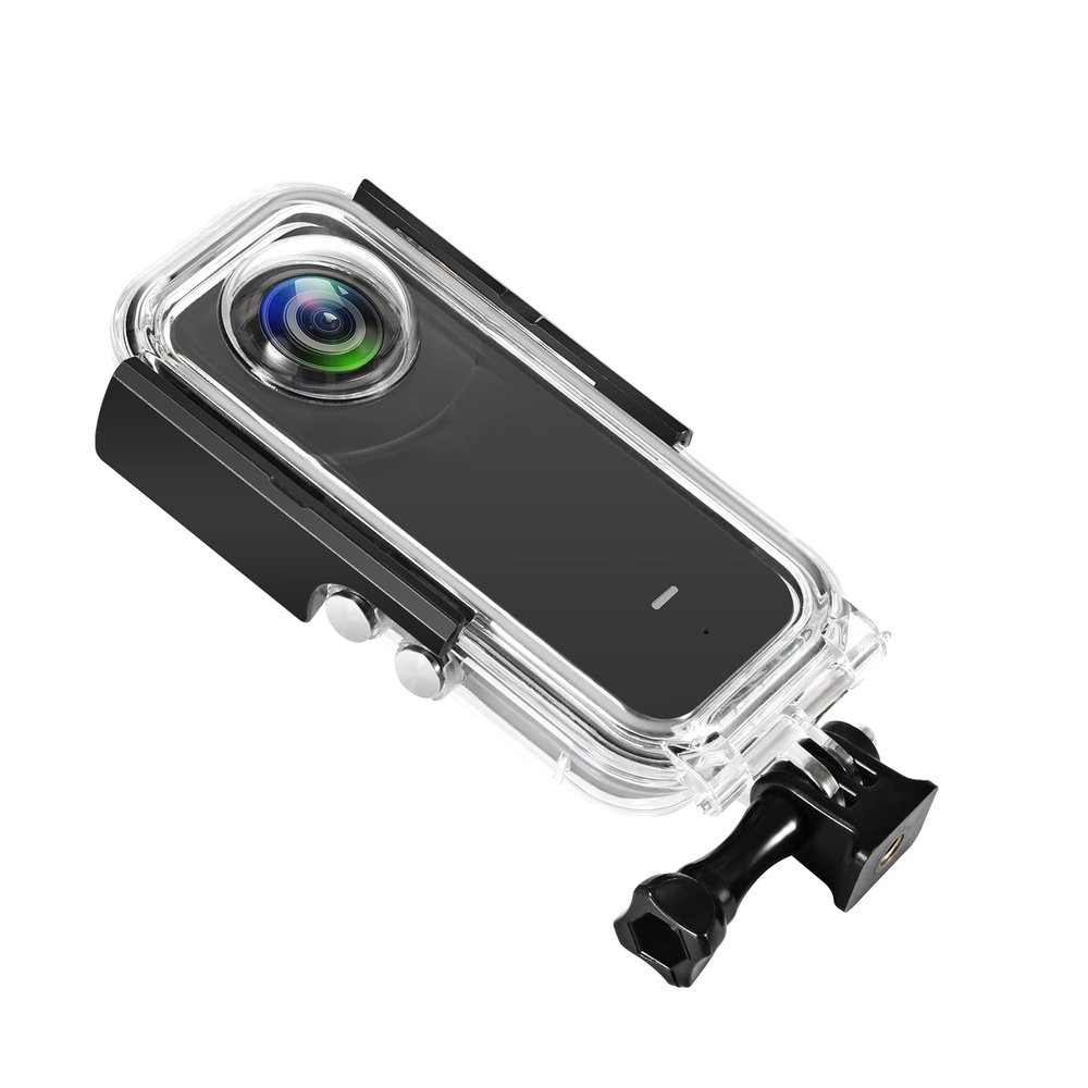 Dioche X3 Panoramic Camera Housing, 40M Underwater Diving Case with 98% Light Transmittance for Diving, Surfing, Kayaking