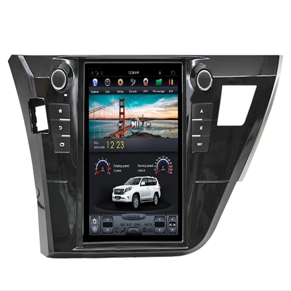 4+64G Android 13 Car Stereo for Toyota Corolla 2014 2015 2016 with Wireless Carplay&Android Auto, 10.4 inch Touchscreen Bluetooth Corolla Radio with GPS, WiFi, FM Radio,Backup Camera,DSP,SWC,MIC