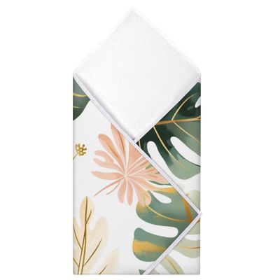 Shoblo Leaves Tropical Print Protective Wrap 21.7"x21.7" Anti-scratch Lens Camera Wrap Self Adhesive Magic Cloth Lightweight Foldable Wrapper for DSLR Camera Lens Phone