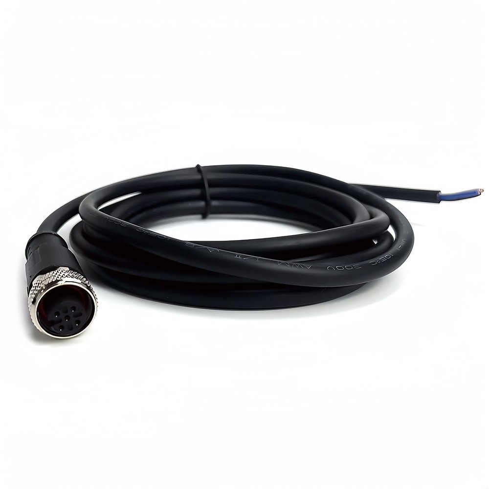 M12, 5-Pin, Female, Waterproof Sensor Connector Cable, 2M