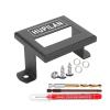 Car Radar Sensor Protection Cover Compatible with Honda CRV 2017-2022,with Screws & Marker and Drill Bit Kit,Vehicle Front Radar Sensor Protector Cover Set for Honda Accessories (Durable Steel,Black) view 1