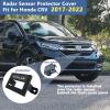 Car Radar Sensor Protection Cover Compatible with Honda CRV 2017-2022,with Screws & Marker and Drill Bit Kit,Vehicle Front Radar Sensor Protector Cover Set for Honda Accessories (Durable Steel,Black) view 2