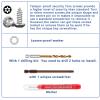 Car Radar Sensor Protection Cover Compatible with Honda CRV 2017-2022,with Screws & Marker and Drill Bit Kit,Vehicle Front Radar Sensor Protector Cover Set for Honda Accessories (Durable Steel,Black) view 3