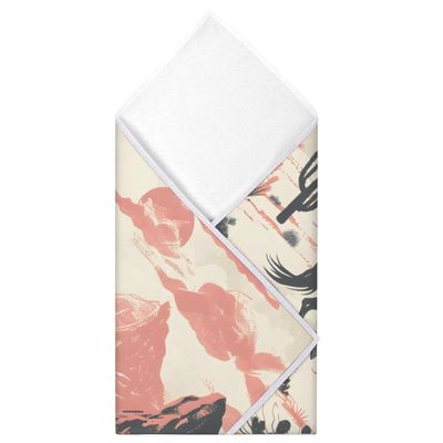 Shoblo Western Cowboy Desert Protective Wrap 21.7"x21.7" Anti-scratch Lens Camera Wrap Self Adhesive Magic Cloth Lightweight Foldable Wrapper for DSLR Camera Lens Phone