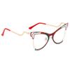 bullabulling Women Reading Glasses Blue Light Blocking Glasses for Women Computer Reading Glasses (red, 2.0, x) view 4