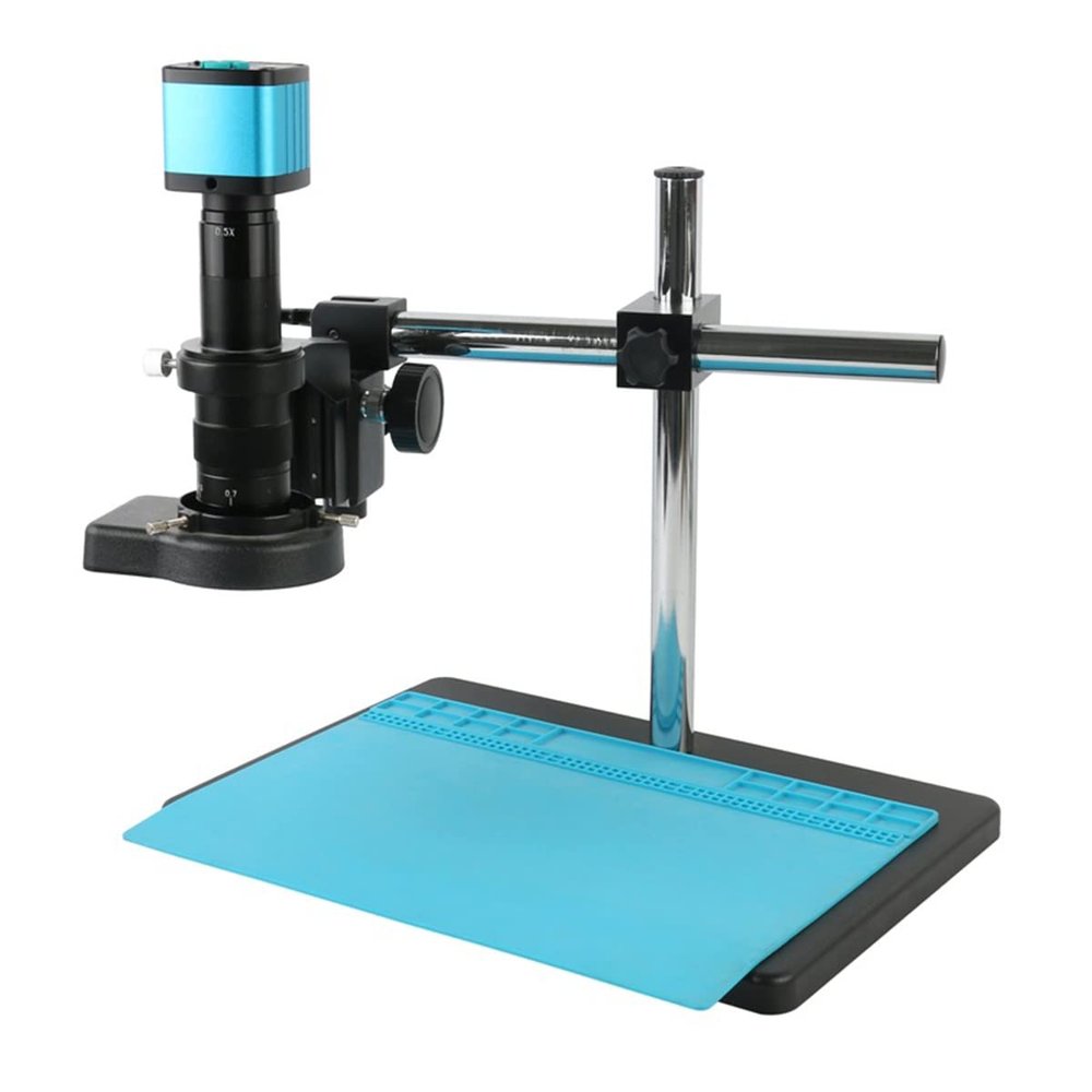Lab Microscope Accessories 4K 2K 1080P 48MP Electronic Video HDMI USB Microscope Camera 100X 130X 200X 180X 300X 500X C-Mount Lens(A,130X)