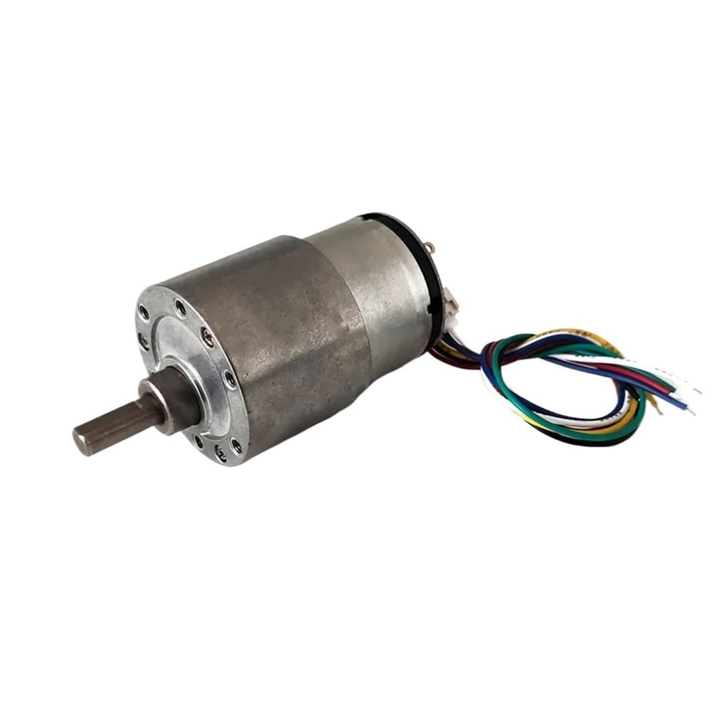 GB37-520B 12V DC Geared Motor with Encoder Disk 12-1600rpm Mini DC Encoding Board Motor for Home Application DIY Part(12V 12rpm)