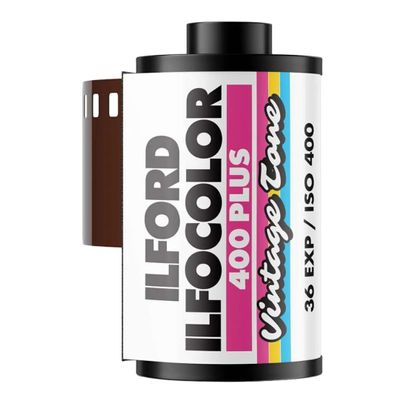 Ilford Ilfocolor Vintage Tone 400 Plus 36 Exposures Color Film Roll for 35mm Film Cameras, for Retro-Inspired Shots