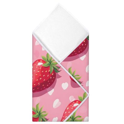 Shoblo Cute Strawberry Fruit Protective Wrap 21.7"x21.7" Anti-scratch Lens Camera Wrap Self Adhesive Magic Cloth Lightweight Foldable Wrapper for DSLR Camera Lens Phone