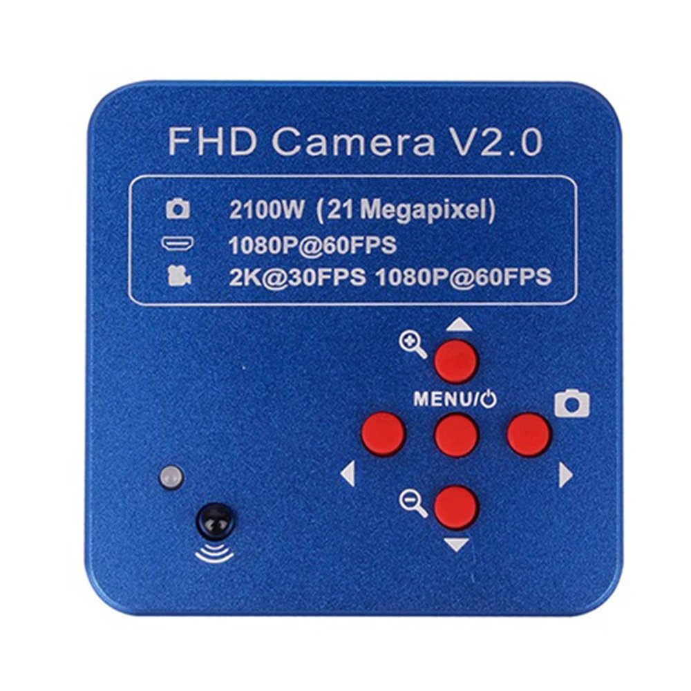 JOEBO Microscope Kit Full HD 2K 48MP USB HDMI Microscope Industrial Digital Camera 130X 180X Zoom C Mount Lens Microscope Lens Adapters(21MP)