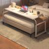 YHKJLYH Bedtable Adjustable Overbed Table Computer Laptop Workstation - Rolling Bed Table with Wheels | Height & Length Adjustable | Convenient Storage | Ideal for Working & Leisure view 1
