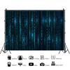 20x10ft Digital Number Pattern Backdrop Code Visual Network Data Matrix Blue Background for Birthday Party Decoration High-Tech Events Live Video Backdrop Adult Portrait Photo Studio Props view 2