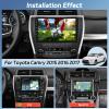 [2+64G] NHOPEEW Car Radio for Toyota Camry 2015 2016 2017 - Wireless Carplay and Android Auto - 10 Inch Touchscreen Android Car Stereo - DSP/GPS Navi/WiFi/SWC/Bluetooth + AHD Backup Camera view 2