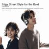 iKF Metal Wireless Bluetooth Over-Ear Headphones, Active Noise Cancelling, Hi-Res 40mm Drivers, 5-Mic ENC for Clear Calls, 75H Playback, AUX Wired Mode, App Customizable, Vintage Brown (Brown) view 2